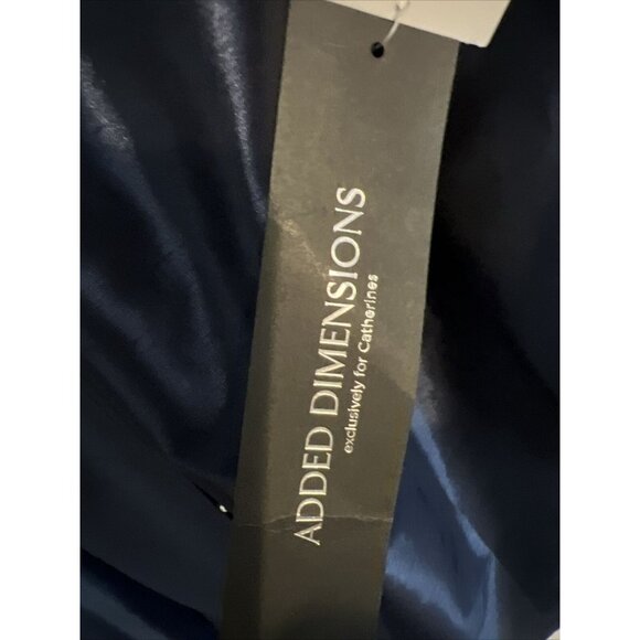 Added Dimensions NWT Catherine's Polished Navy Blue Silver Accents Jacket SZ 2XL - Picture 4 of 11